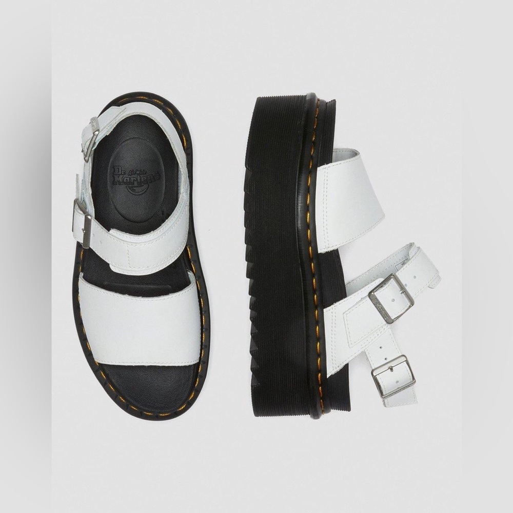 Dr. MARTENS VOSS WOMEN'S LEATHER STRAP PLATFORM SANDALS- Women’s 9